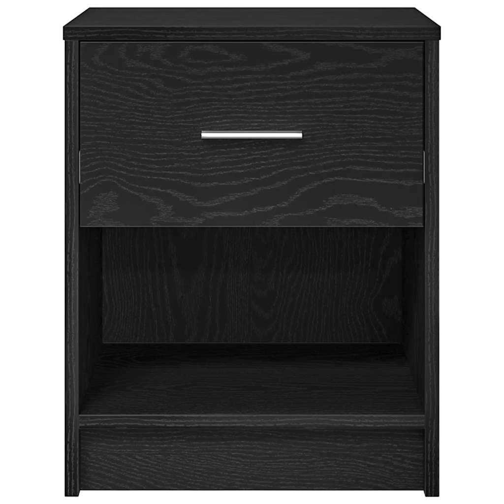 Bedside Cabinets 2 pcs with Drawer Black 40x34x50 cm